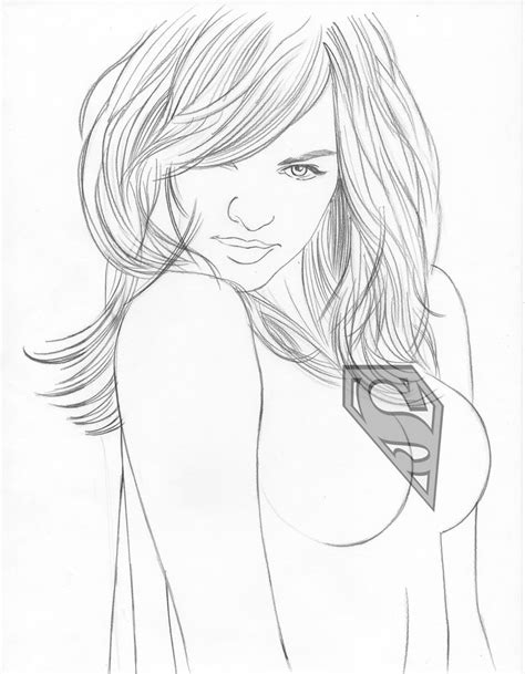 Pencil Sketch For Supergirl 4 By Josjmh On Deviantart