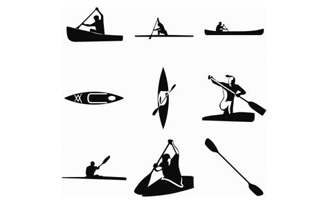 Clip Art Art And Collectibles Kayaking Svg Silhouette Cut File Cricut Dxf