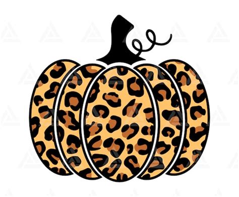Leopard Pumpkin Svg Cheetah Print Svg Halloween Pumpkin Etsy Hong Kong