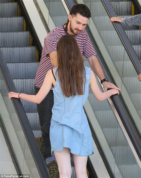 Shia Labeouf And Girlfriend Mia Goth Put On Another Amorous Display At La Mall Daily Mail Online