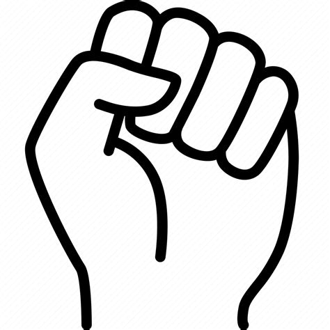 Black Lives Matter Blm Fist Hand Solidarity Icon Download On
