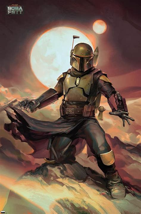 The Book Of Boba Fett Boba Fett On Tatooine Wall Poster Boba Fett