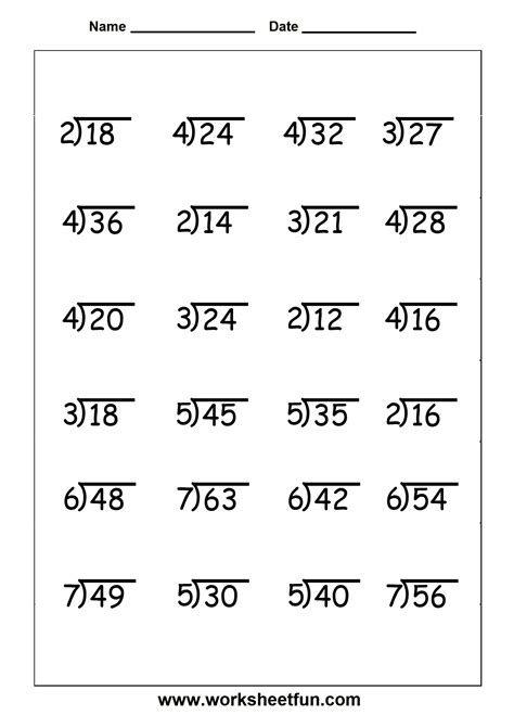 12 Best Images Of Long Division With Remainders Worksheets