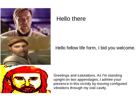 hello there meme by a cool username memedroid