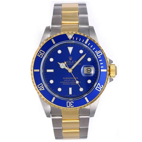 Worldwide shipping authenticity guaranteed safe & reliable. Rolex 2-Tone Submariner Oyster Bracelet Sport Wristwatch ...