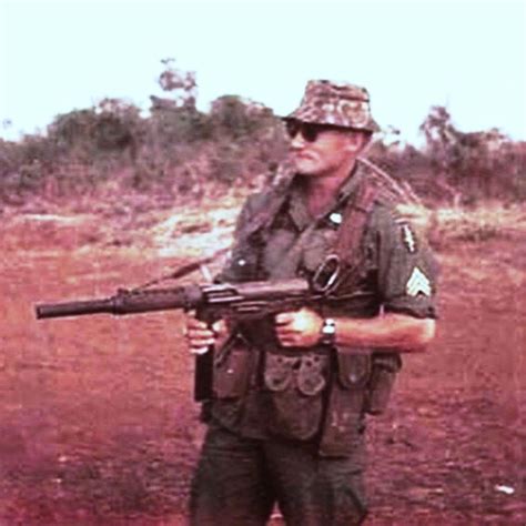 A Special Forces Sgt Shows Off His Grease Gun Photo Vietnam Vietnam