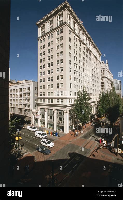 Usa Pacific Northwest Oregon Portland Downtown American Bank