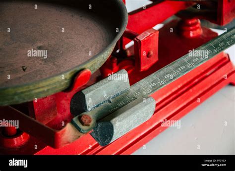 Antique Vintage Balance Scales Cast Iron And Brass Stock Photo Alamy