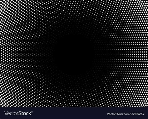Halftone Circle Frame Horizontal Background Vector Image