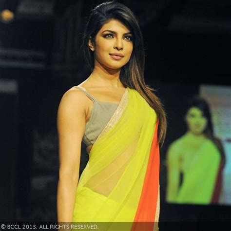 Dusky Beauty Priyanka Chopra Showcases A Creation By Fashion Designer Manish Malhotra On D