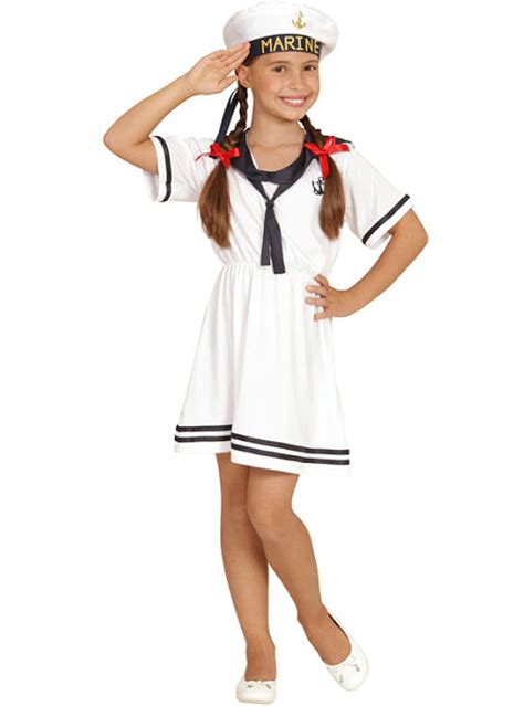 Girls Adorable Sailor Girl Costume Express Delivery Funidelia