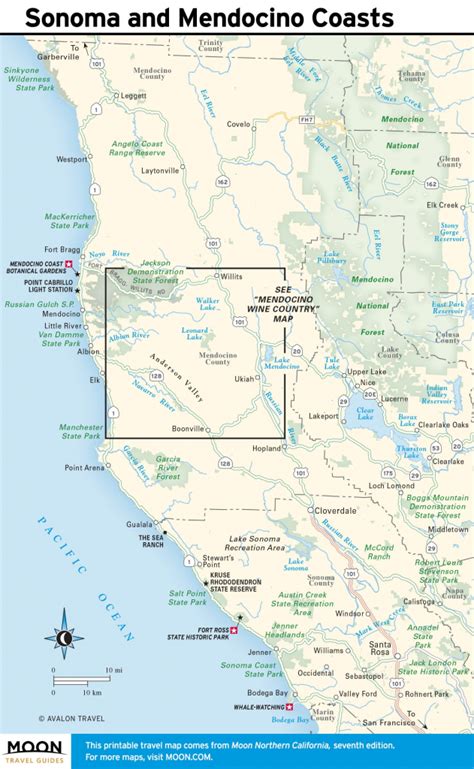 Oregon Northern California Coast Map Map Of Usa District Map Of