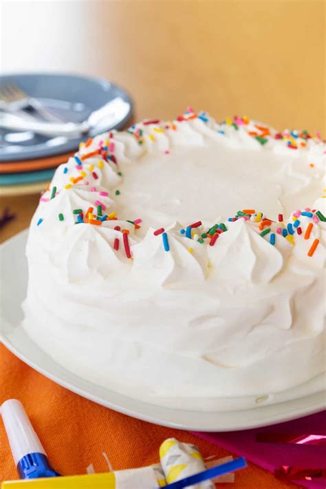 Classic Homemade Ice Cream Cake Made With No Churn Ice Cream