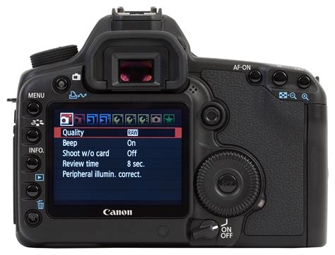 The canon 5d mark ii also includes most of the hardware and software upgrades that the company introduced on the canon 50d. File:Canon EOS 5D Mark II back.jpg - Wikimedia Commons