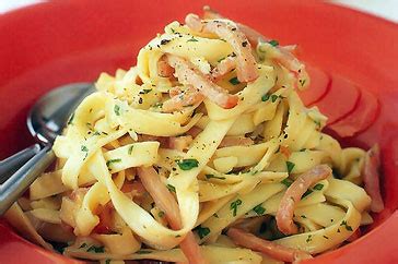 This will reduce the amount of fat you ingest. Low-fat pasta carbonara
