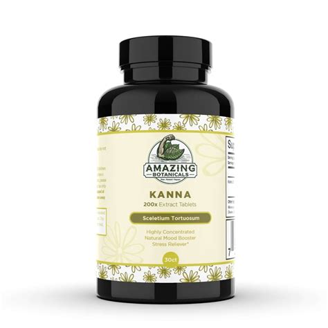 Kanna 200x Extract Tablets 10000 Mg Amazing Botanicals Since 2014