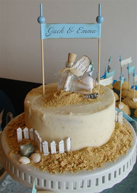 Beach themed wedding cakes are perfect. swing time designs: Beach Wedding