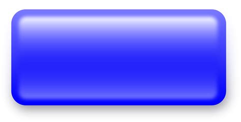 15 Blue 3D Button Icon.png Images - Blue Rectangle Clip Art, Blue png image