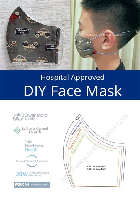 Normal face mask type b [remark: 41 Printable Olson & Pleated Face Mask Patterns by Hospitals