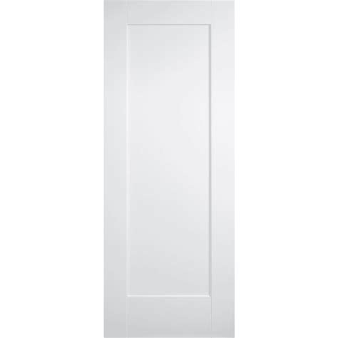 White Primed Shaker 1 Panel Fire Door At Vibrant Doors