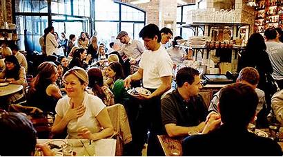 Crowds Bar York Dining Nytimes Cue Opening