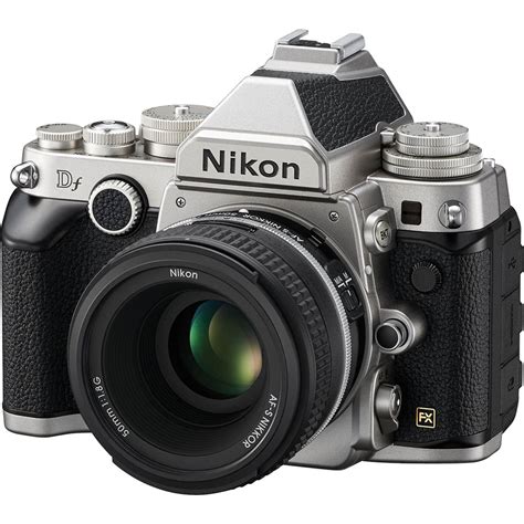 Nikon Df Camera With 50mm F18 Lens Silver Nikon Df At Bandh Photo
