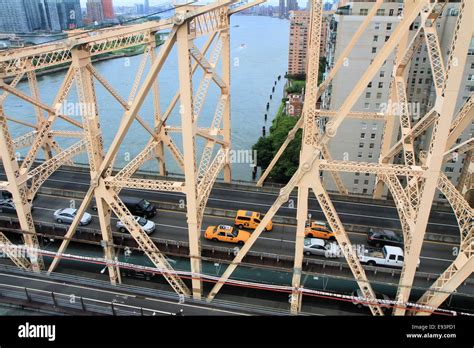 Double Decked Queensboro Bridge New York City Usa Stock Photo Alamy