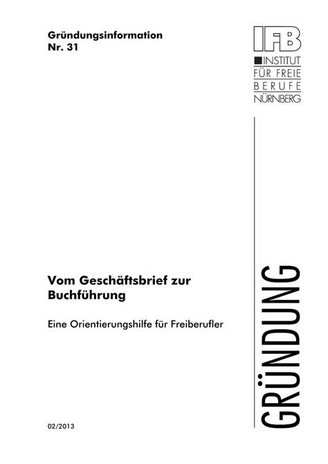 PDF Gründungsinformation Nr 31 Der Rechnungsbetrag ist 2 Wochen