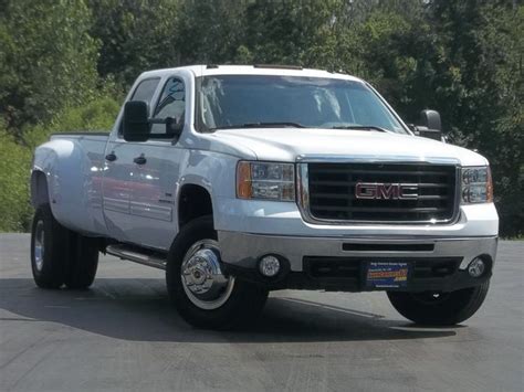 2009 Gmc Sierra 3500 Hd Sle 4x4 4wd 66 Duramax Drw Dually Crew Used