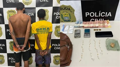 Homens acusados de tráfico de drogas são presos em Buriti dos Lopes