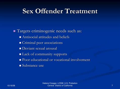 Ppt Sex Offender Treatment Us Probation Central California Powerpoint