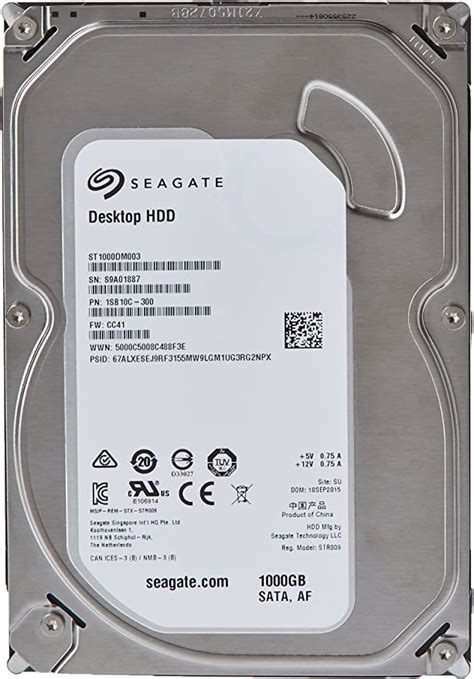 Seagate Barracuda St1000dm003 1tb Sata 35 Internal Hard Disk Drive