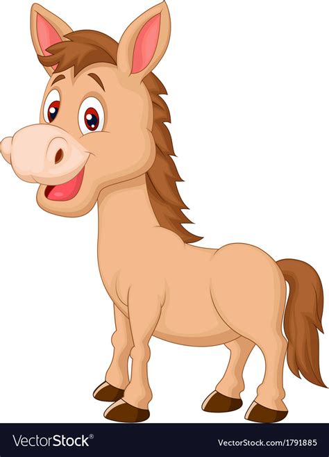 Cute Cartoon Horse