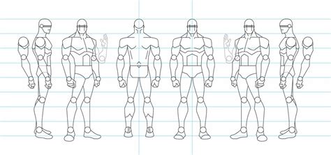 Figure Drawing Turnaround Template Male By Tamm R On Deviantart