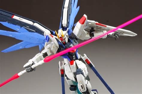 Painted Build Rg 1144 Zgmf X10a Freedom Gundam The Sacred Wing