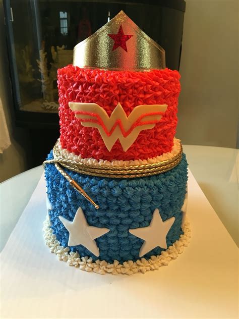 Wonder Woman Cake Wonder Woman Birthday Party Wonder Woman Cake