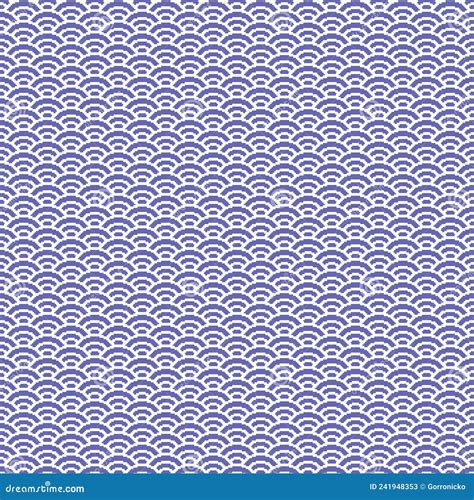 Simple Vector Pixel Art Seamless Pattern Of Minimalistic Very Peri And