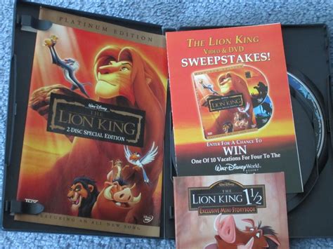 The Lion King From Disney 2 Disc Platinum Edition With Slipcover Nepean