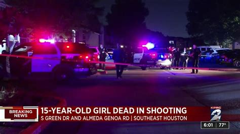 investigation underway after 15 year old girl fatally shot at apartment complex in southeast hou