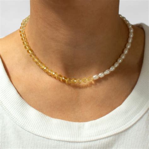 Pearl And Swarovski Choker Senso