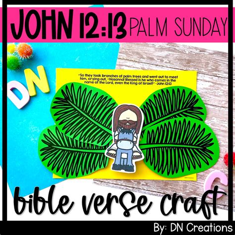 John1213 Bible Craft L Palm Sunday Craft L Jesus On A Donkey Bible