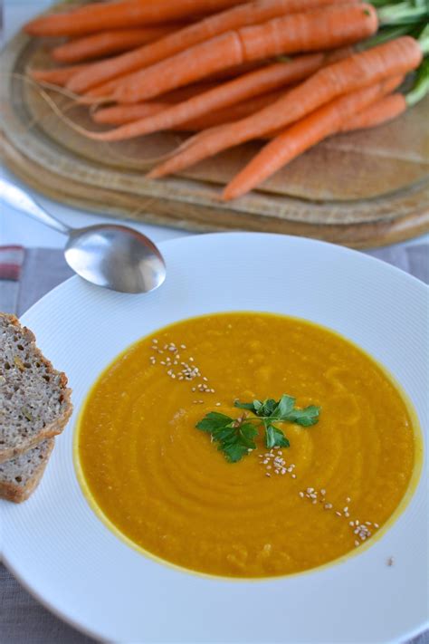 Carrot Sweet Potato Puree Soup
