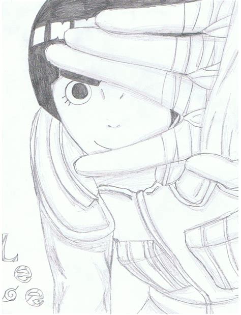 How To Draw Rock Lee From Naruto At How To Draw