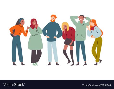Group Diverse Happy People Muti Ethnic Royalty Free Vector