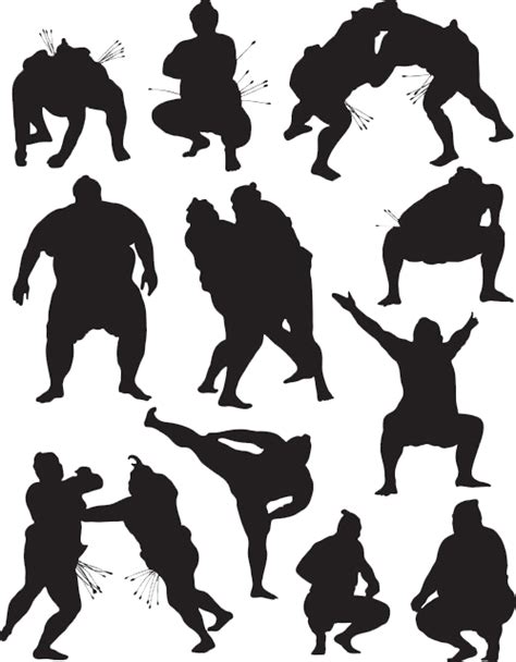 Sumo Wrestling Clip Art Japanese Sumo Png Download 499641 Free