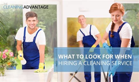 While Hiring A Cleaning Service What To Look For