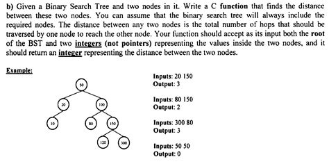 Solved B Given A Binary Search Tree And Two Nodes In It