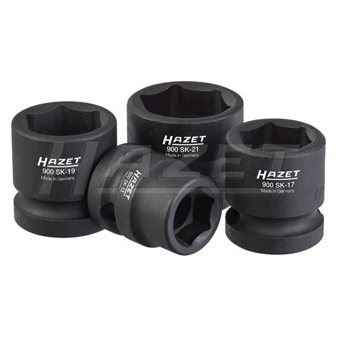 HAZET 900SK 4 1 2 Drive Metric 6 Point Standard Impact Socket Set