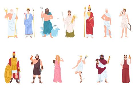 Olympian Gods Personalities Powers Symbols Animals Roman Names