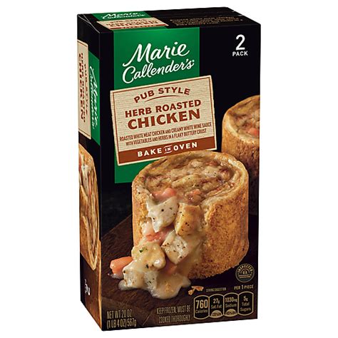 Marie Callender S Pack Bake In Oven Pub Style Herb Roasted Chicken